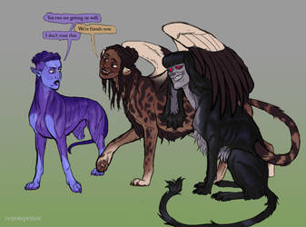 Friends v1 by Coyoteprinceart