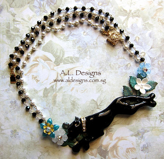Black Panther Necklace by woohoo80