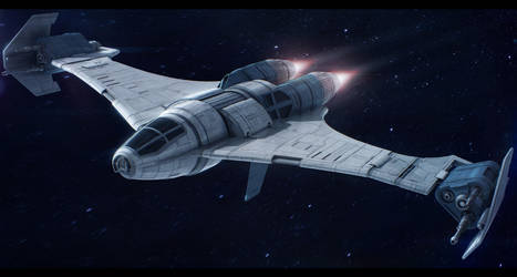 Slayn and Korpil K-80 Swivel starfighter by Shoguneagle