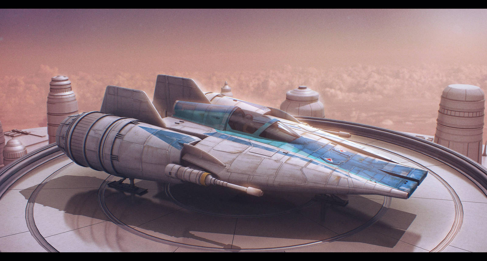 Incom RZ-1 Mark III A-Wing Advanced by Shoguneagle