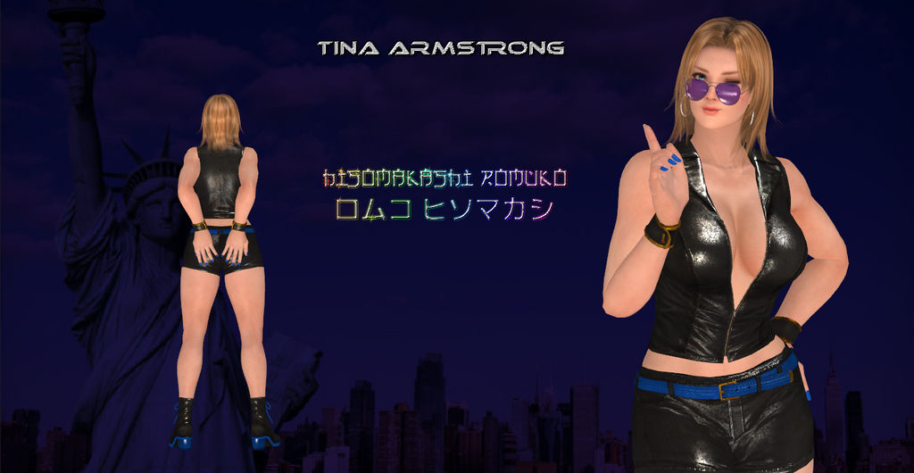 Dead Or Alive Tina Armstrong Short Leather Suit By Crystalromuko On 