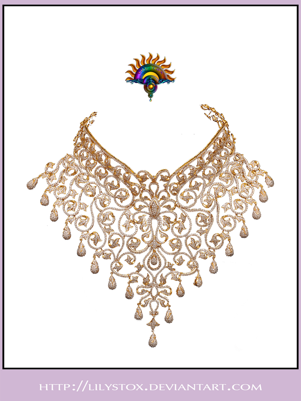 Diamond Collier Necklace by LilyStox