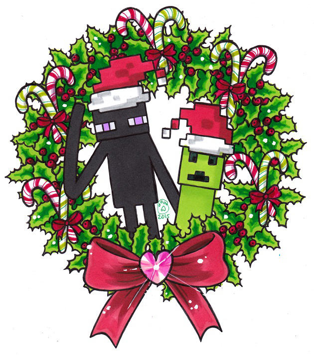 Merry Minecraft Christmas 2015 by Jonou on DeviantArt