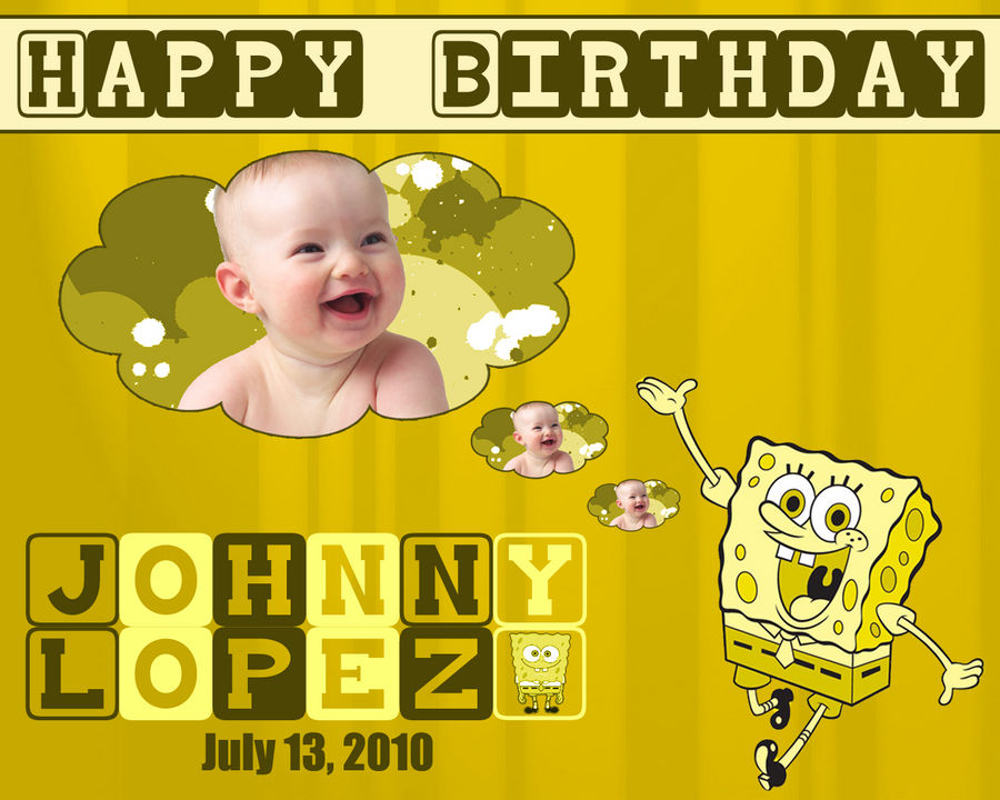 Sample Birthday Wallpaper Spongebob By Ultravioletheaven On Deviantart