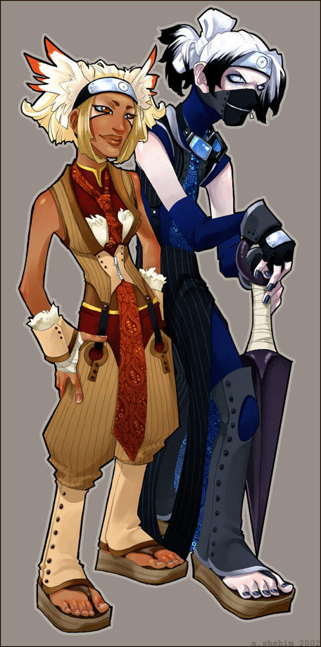 pinstripe ninjas by questionstar