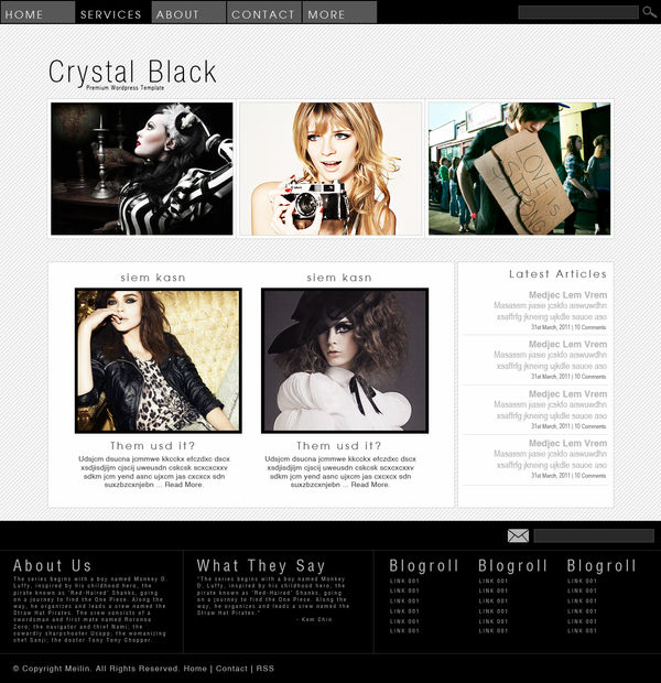 Crystal Black - WP Theme by Meilin-San