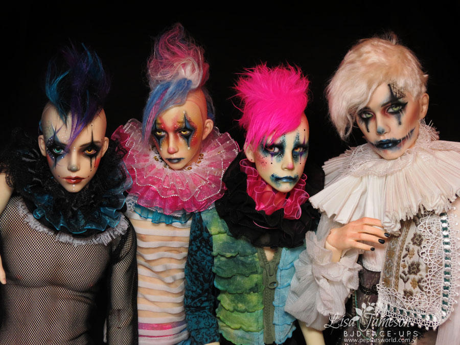 BJD Clown Posse by Pepstar by PepstarsWorld