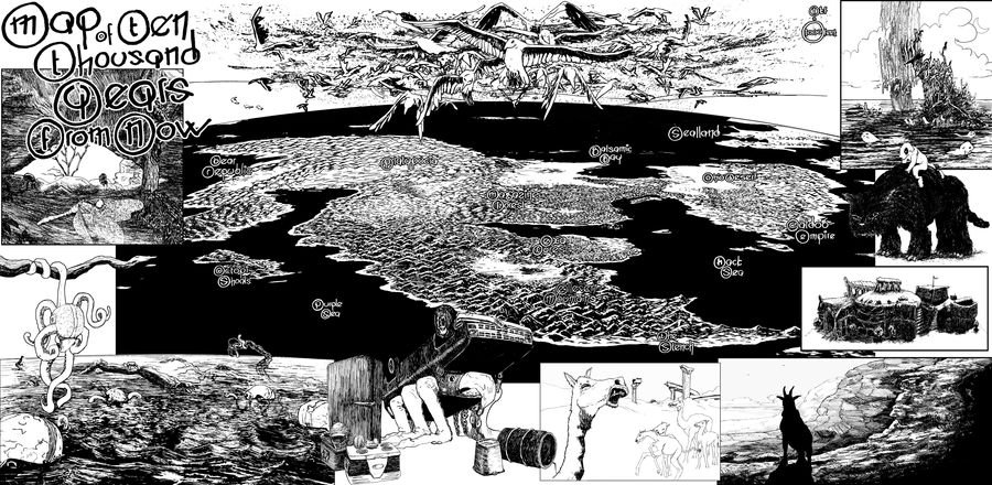Map of Ten Thousand Years From Now by geoffsebesta