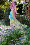 Shaded Fluttershy - Galla dress by koi-ishly
