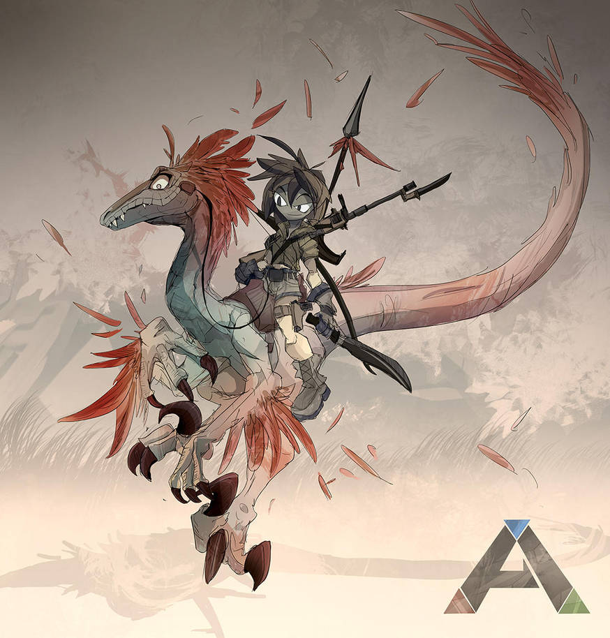 Ark: Survival Evolved - Raptor Rider by EvoBallistics