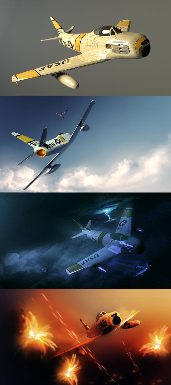 3D Dump - F-86 Sabre by EvoBallistics