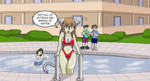 Pool Catgirl by CDRudd
