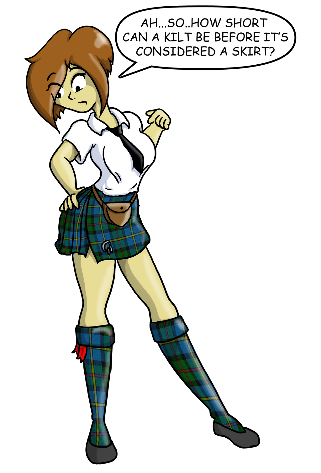 Brad's kilt Question Re-draw. by CDRudd