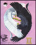 Gryphon Tarot: The Lovers by silvermoonnw