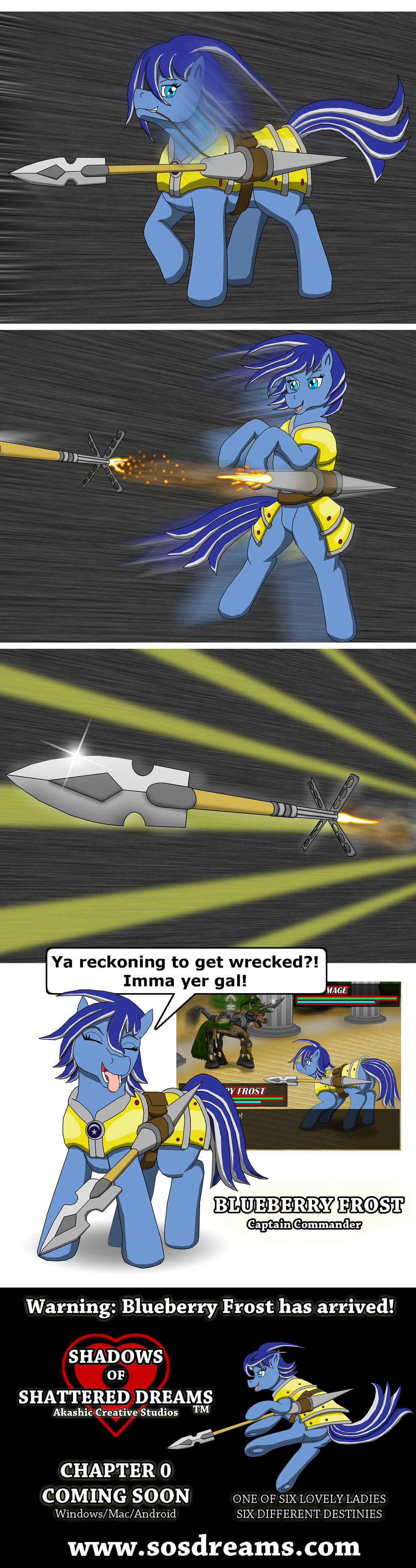 Blueberry Frost Ballistic Spear by Sword-of-Akasha