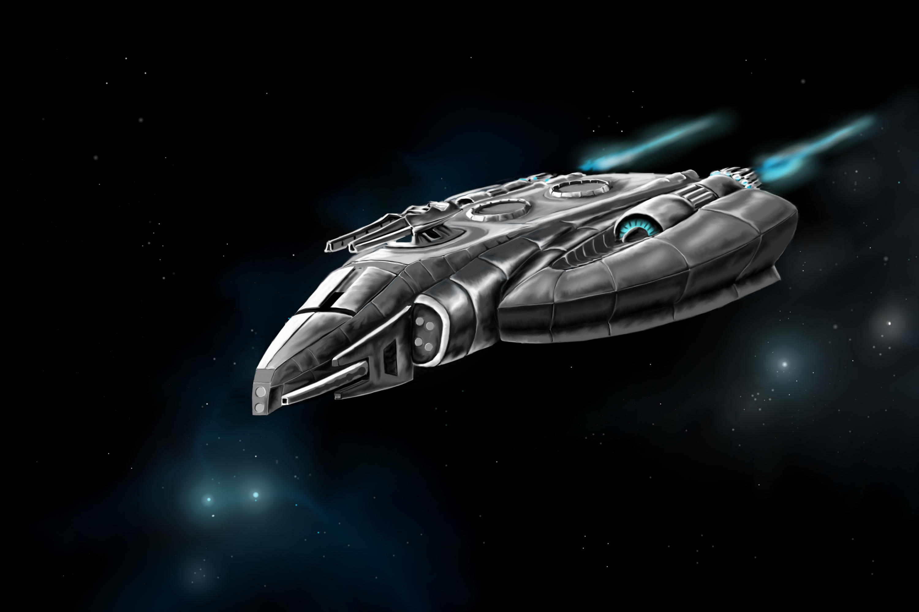 Kitanian Patrol Ship by desuran