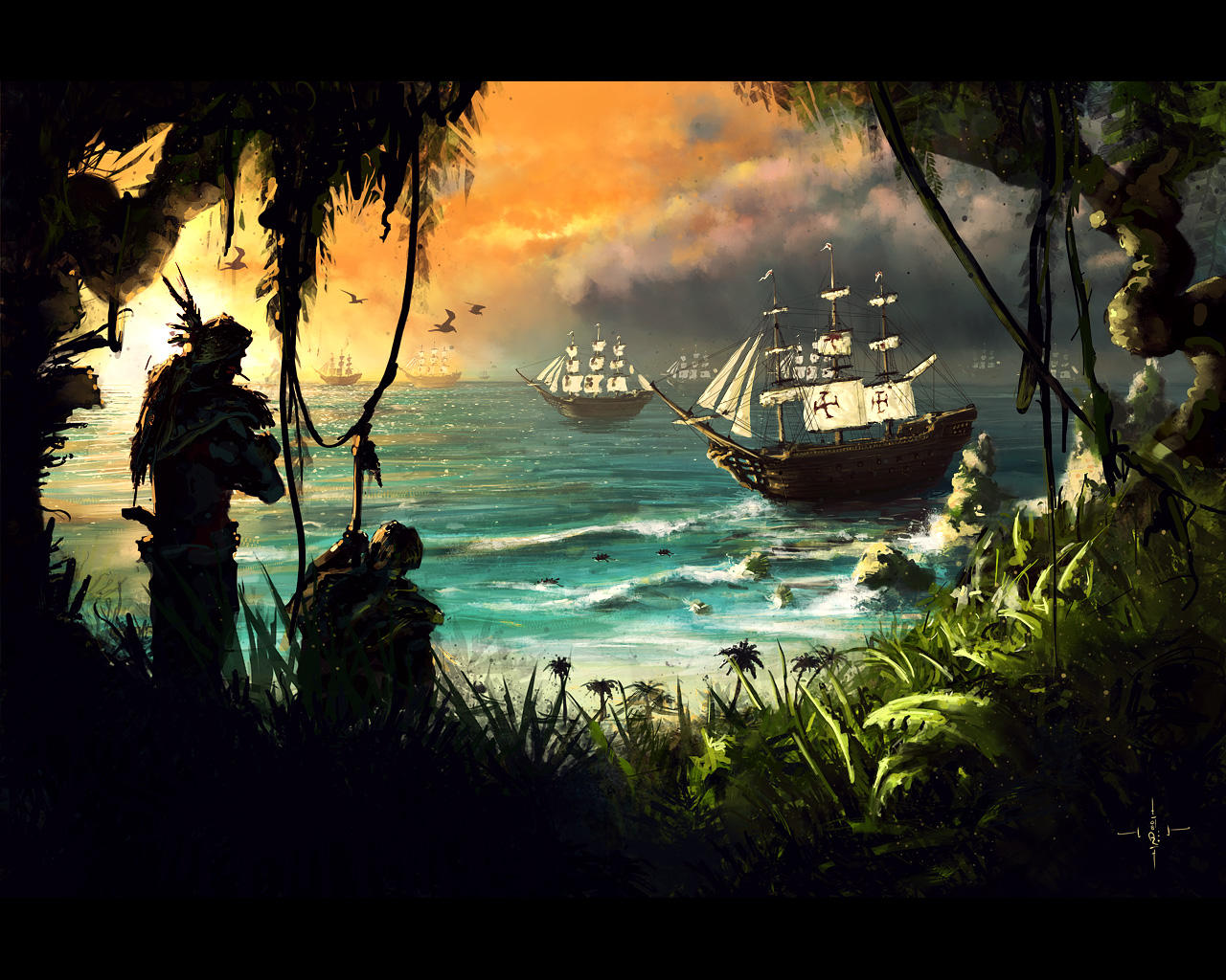 Danger in Paradise by DerMonkey