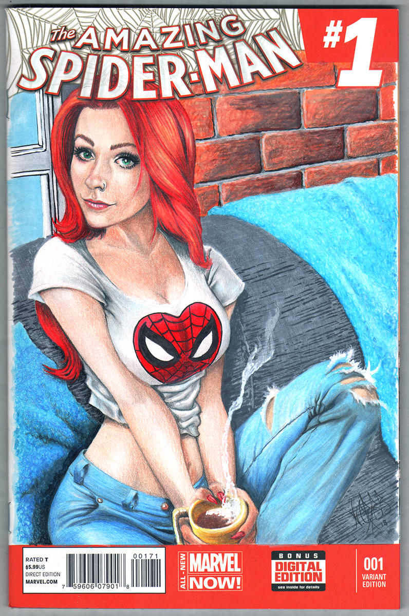 Spider-man sketch cover by comicsINC