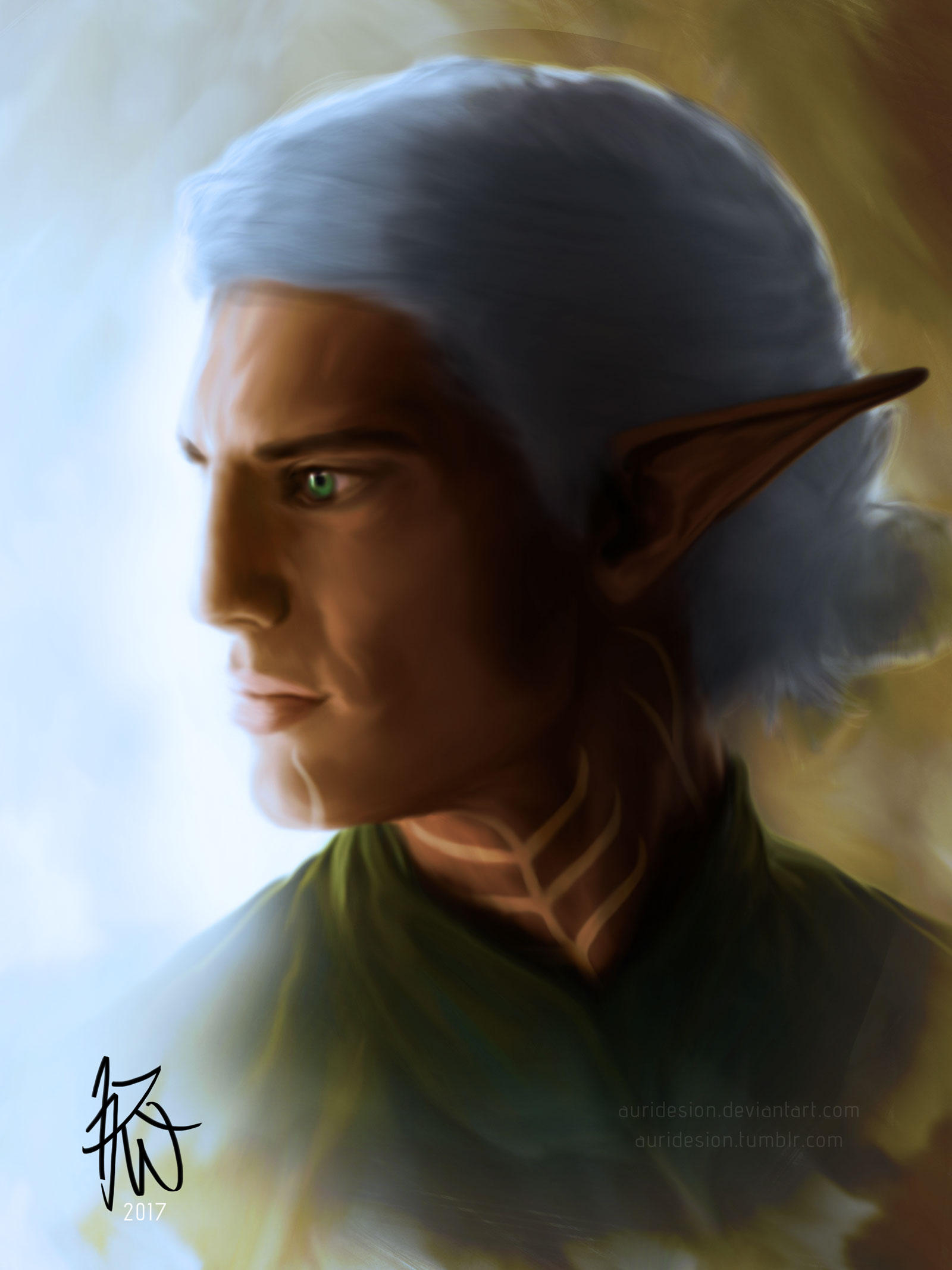 Fenris Profile - Tied Back by Auridesion