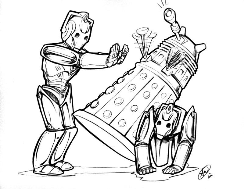 Cybermen vs. Daleks by AdamWithers