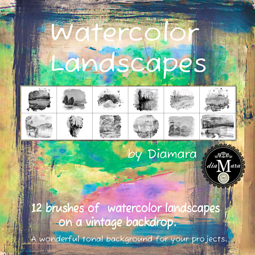 Watercolor Landscapes by Diamara