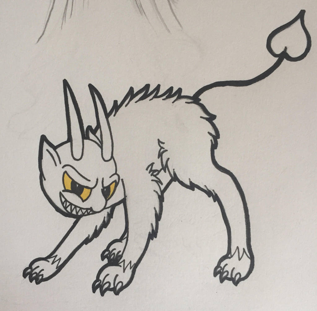 Inktober Day #10 ~ The Devil by Blumydia