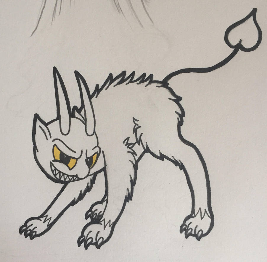 Inktober Day #10 ~ The Devil by Blumydia