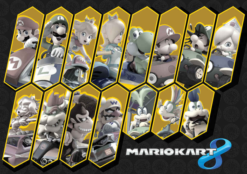 Mario Kart 8 Wallpaper By Manylines On Deviantart