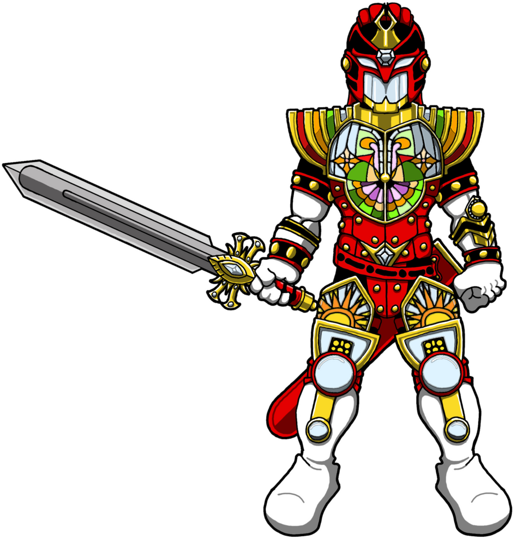 Gunmetalblack's Stained Glass Knight by Bastard-Bird
