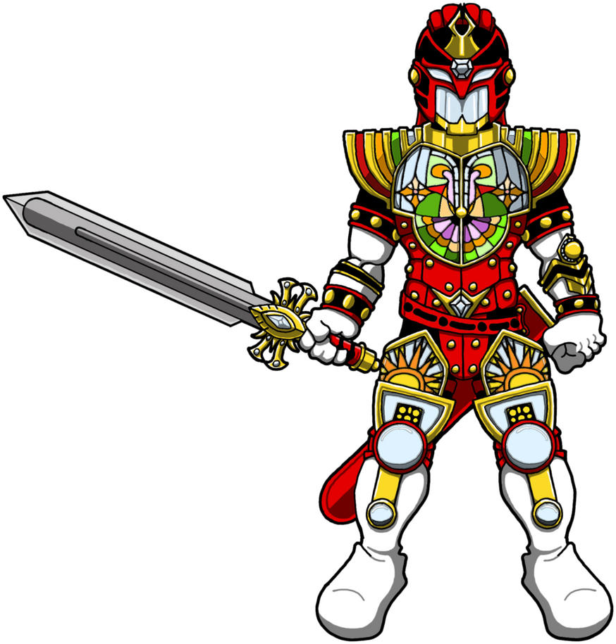 Gunmetalblack's Stained Glass Knight by Bastard-Bird