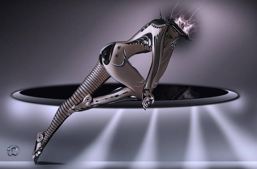 Cyborg on Hover-board by Lukay7