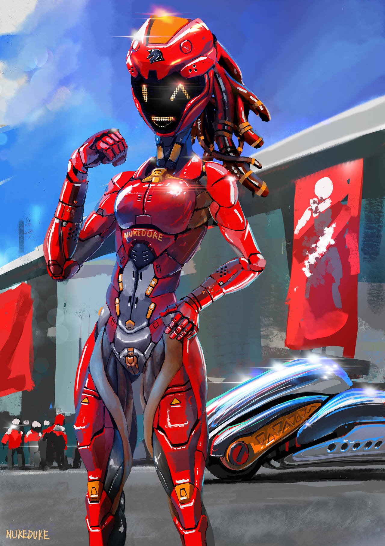Cyber Race queen by nukeduke