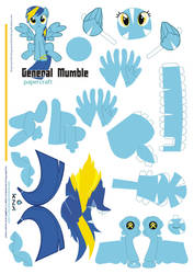 general Mumble Papercraft Pattern by Kna