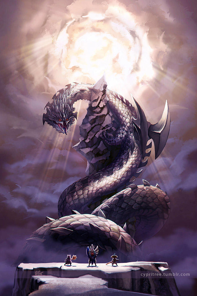 Dalamadur, Elder Dragon by cypritree on DeviantArt