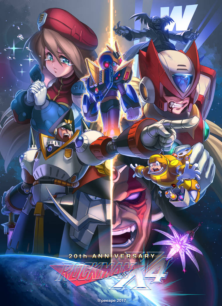 20th Anniversary RockmanX4 by peeape
