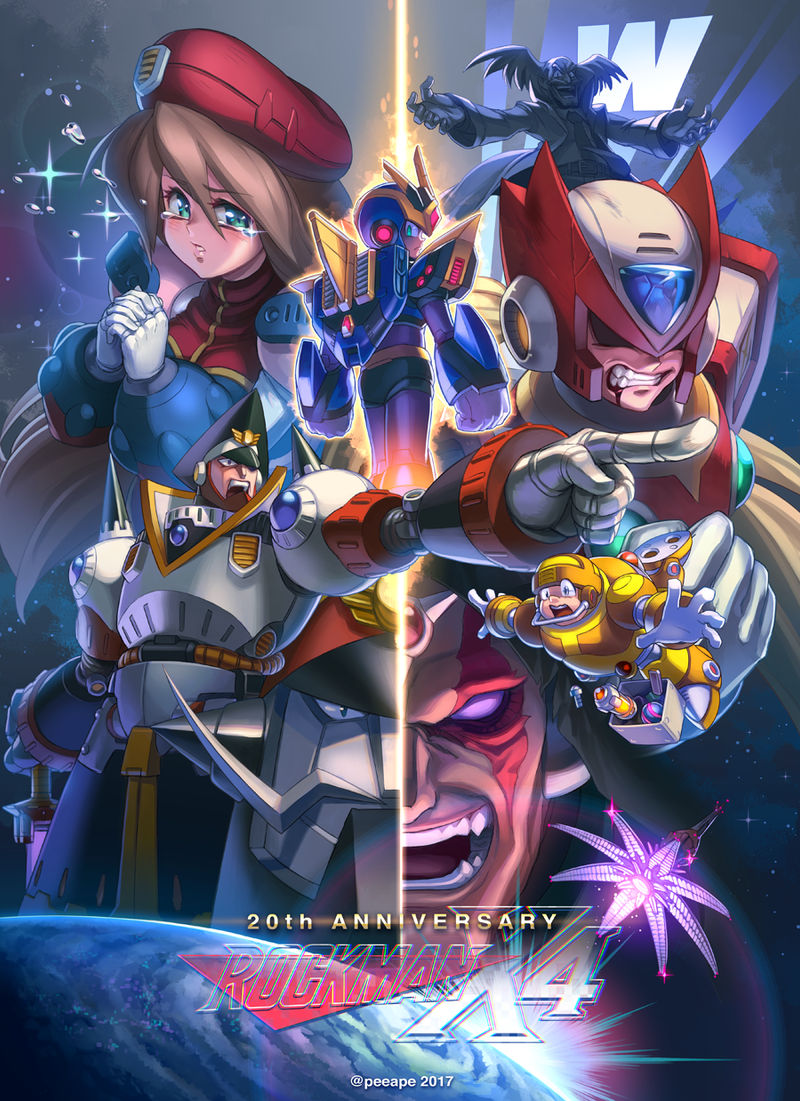 20th Anniversary RockmanX4 by peeape