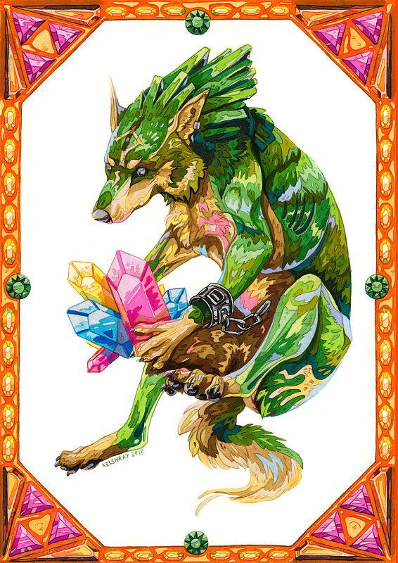 Link-wolf by Kelshray