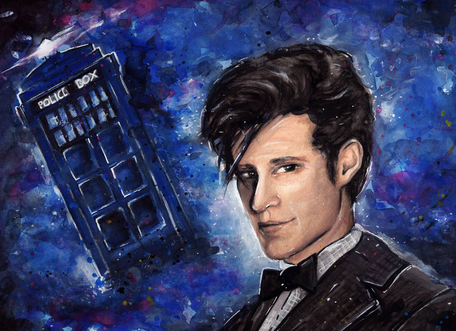 Doctor Who and his Tardis (plus Video Tutorial) by Farbenfrei