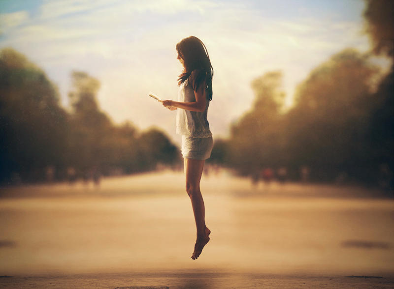 The girl who swam with books by DianaGrigore