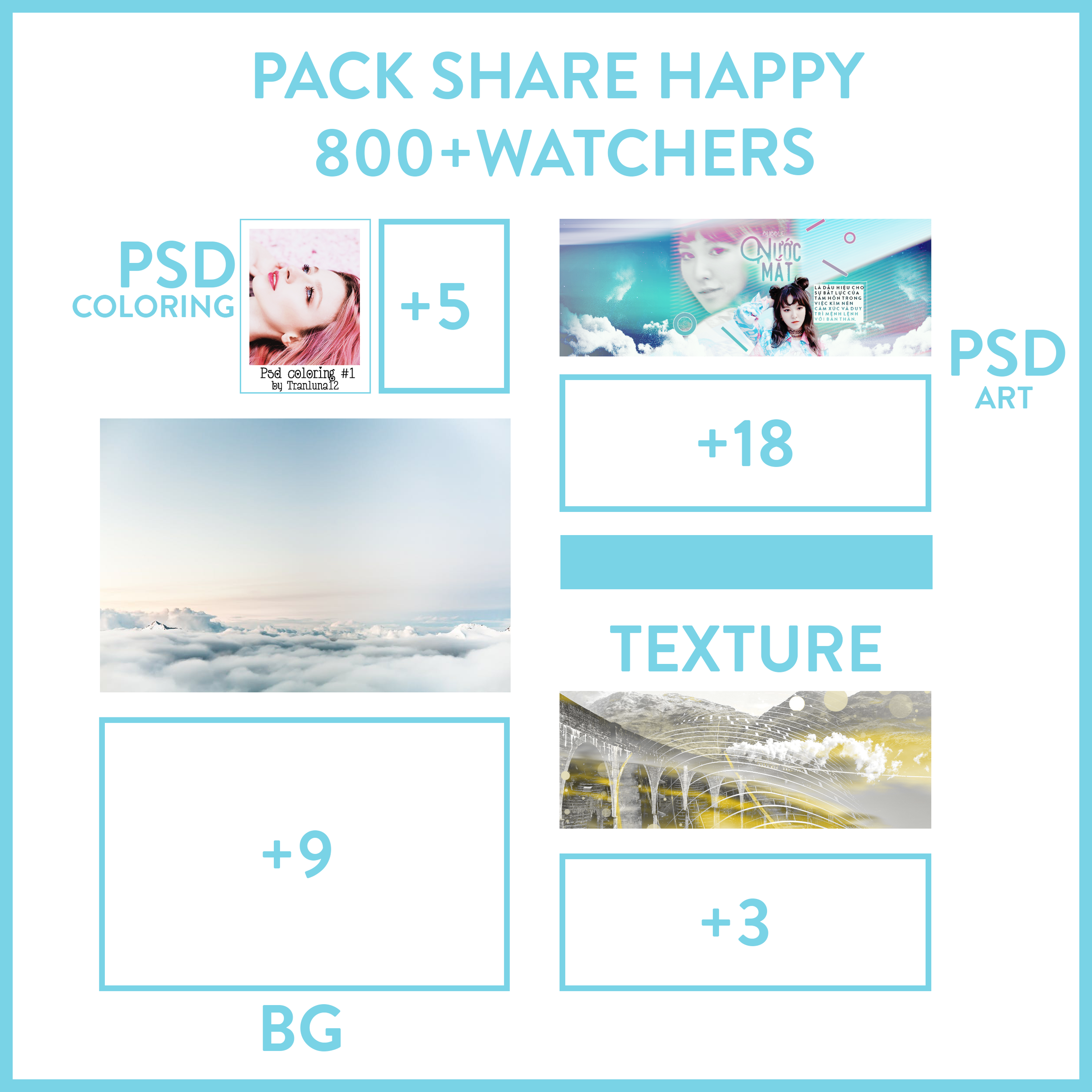 PACK SHARE 800+WATCHERS by tranluna12