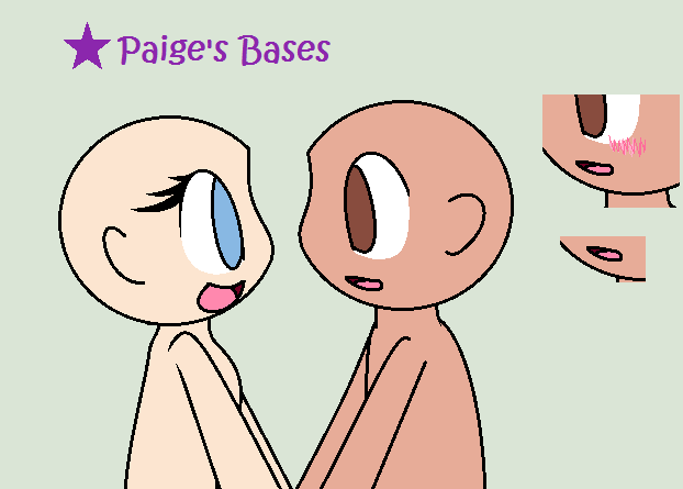 Kawaii Human couple base by Paige-the-unicorn