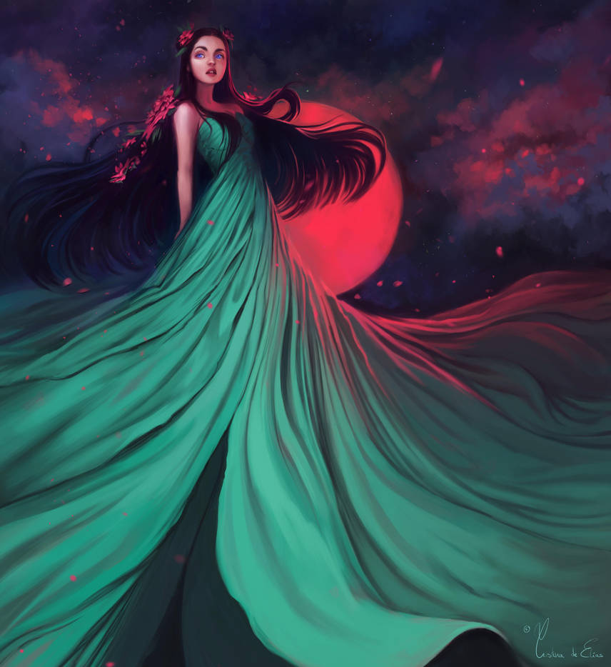 Hot moon by CristinaDeElias