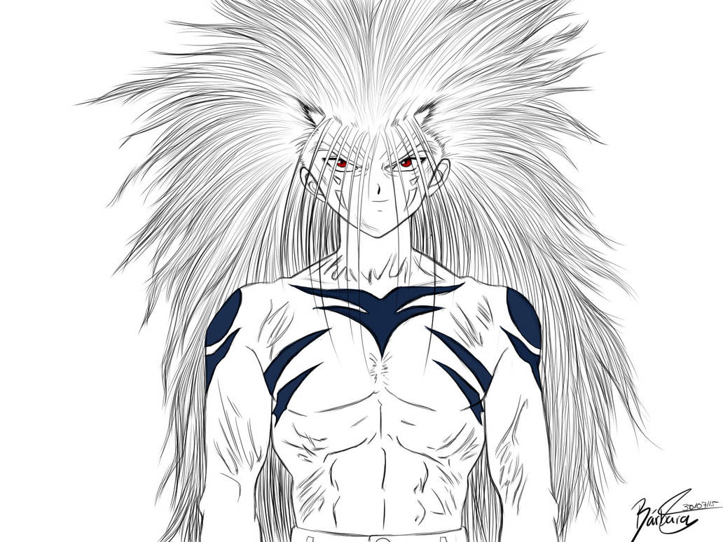 Yusuke Urameshi, demon form Yu Yu Hakusho. by Eikonan on DeviantArt