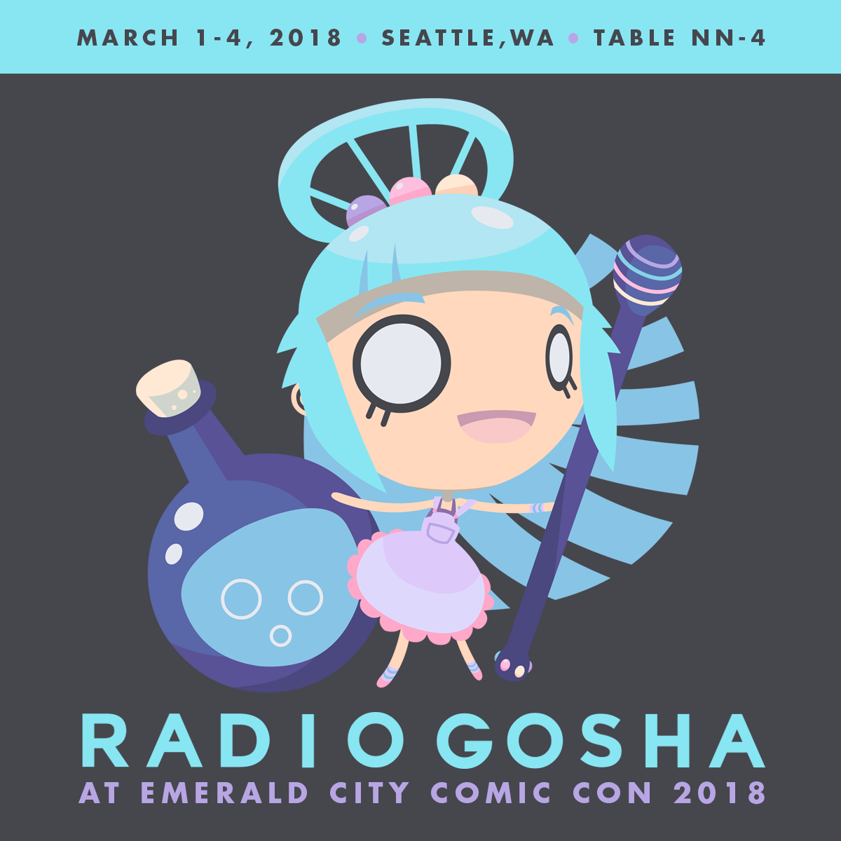 Radio Gosha x Emerald City Comic Con 2018 by GoshaDole