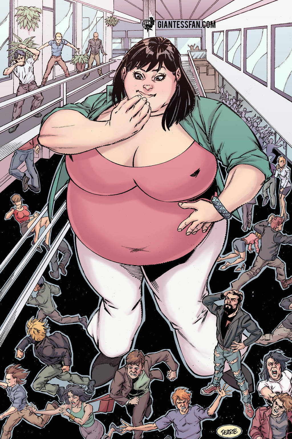 Dinner Date by giantess-fan-comics