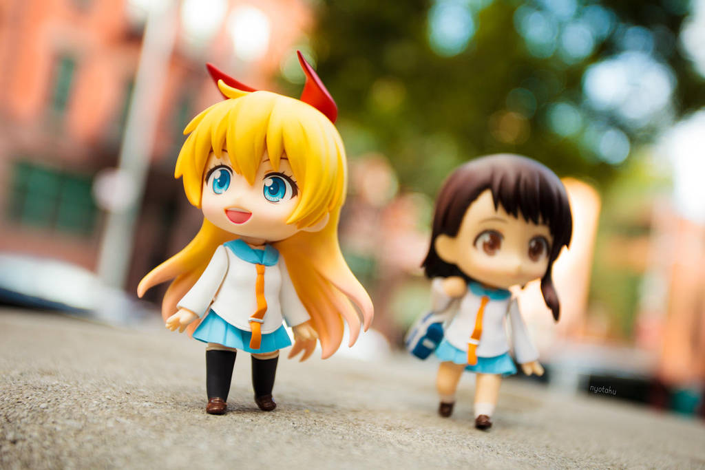 Nendoroid Chitoge and Onodera by frasbob