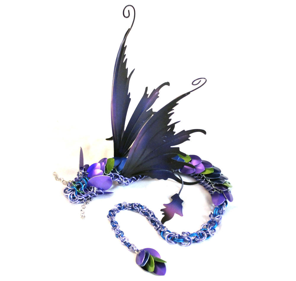 Chainmaille Faerie Dragon by SilverHauntArmoury