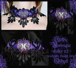 Gothic Burlesque choker v2 by redLillith