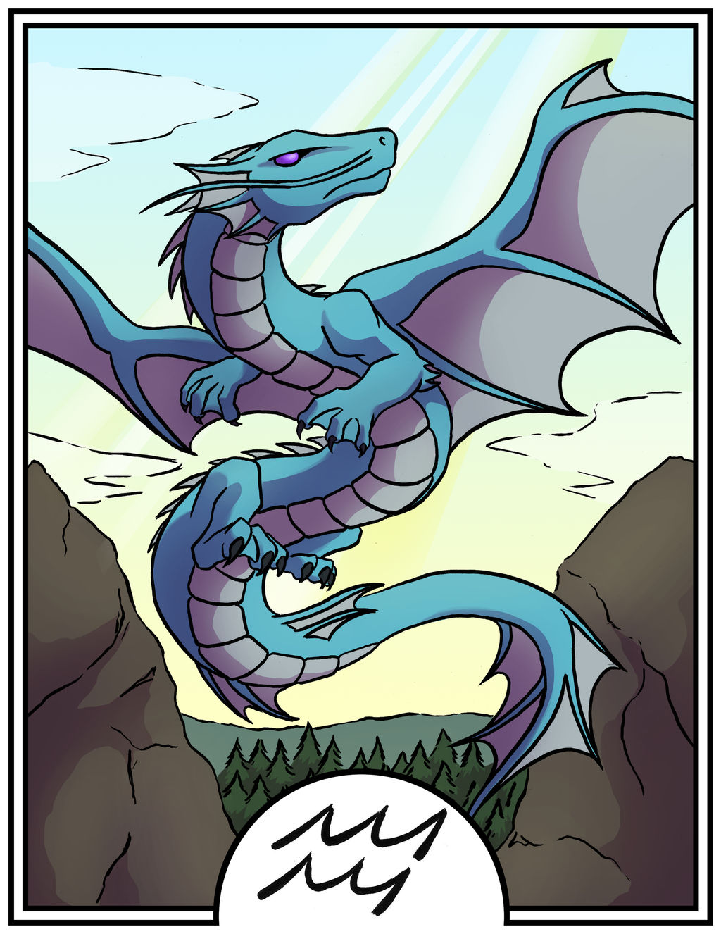Zodiac Dragons - Aquarius by dragonsong12