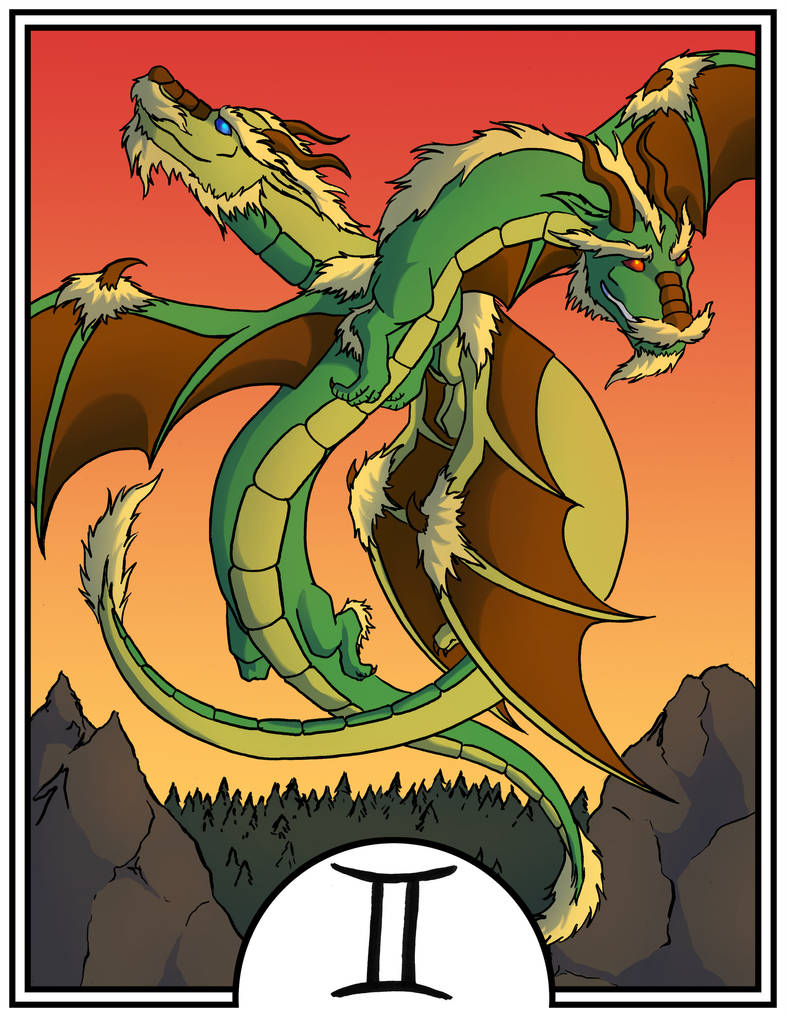 Zodiac Dragons - Gemini by dragonsong12